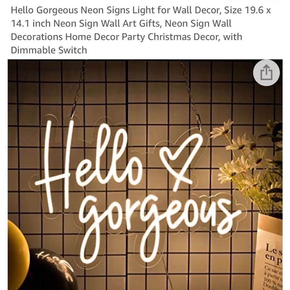 Neon sign